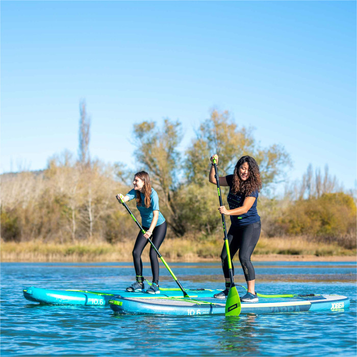 2023 Jobe Yarra 10'6 Inflatable SUP Paddle Board Package 486423013 - Board, Bag, Pump, Paddle & Leash - Steel Blue